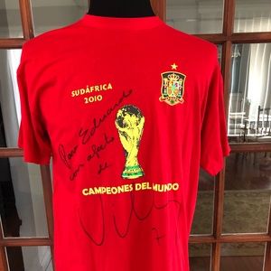 World Cup Champions Spain Autographed Shirt 2010